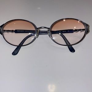 Yves Saint Laurent reading glasses tinted lens